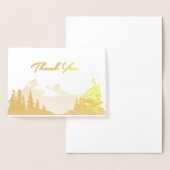 Gouden Folie Berg Bruiloft All-Purpose Dank u Kaarten (Display)