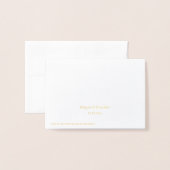 Gouden folie bloemen plaatskaart | escortkaart folie kaarten (Met envelop)