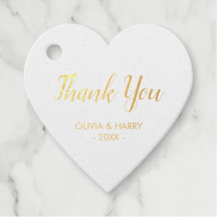 Gouden Folie Bruiloft Favor Gift Label