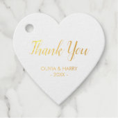 Gouden Folie Bruiloft Favor Gift Label (Voorkant)