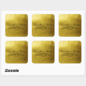 Gouden Folie Bruiloft Monogram Retouradres Labels (Vel)