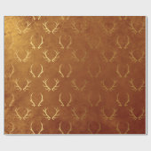Gouden Folie Dankdag Cadeaupapier (Vlak)