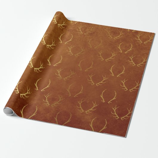 Gouden Folie Dankdag Cadeaupapier (Uitgerold)
