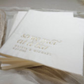 Gouden Folie Dus We Ontmoetten In Een Bar Modern E Servetten