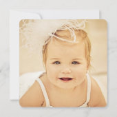 Gouden folie een 1e verjaardag foto kaarten (Achterkant)