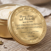 Gouden Folie en Gouden Glitter Body Butter Pot Lab