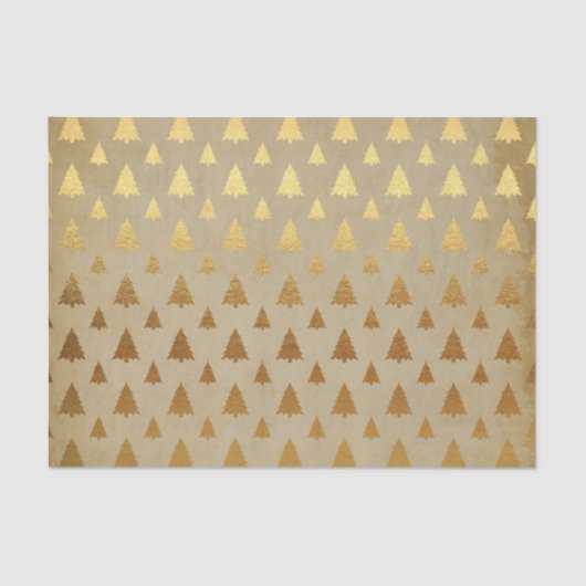 Gouden folie en Kraft papier rustieke kerstboom (Voorkant)