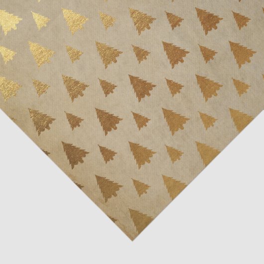 Gouden folie en Kraft papier rustieke kerstboom (Detail)