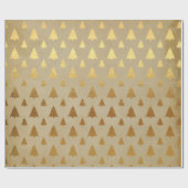 Gouden folie en Kraft papier rustieke kerstboom (Vlak)