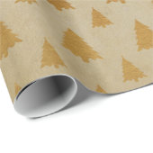 Gouden folie en Kraft papier rustieke kerstboom (Rol Hoek)