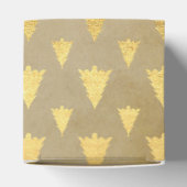 Gouden folie en Kraft papier rustieke kerstboom Bedankdoosjes (Bovenkant)