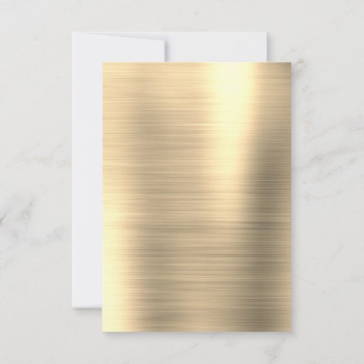 Gouden folie en zwart Sweet Sixteen Verjaardag Kaart (Achterkant)