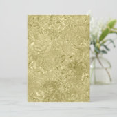 Gouden Folie Formele Oud en Nieuw Uitnodiging (Staand voorkant)