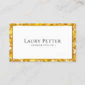 gouden folie frame Professionele QR-code Visitekaartje (Voorkant)