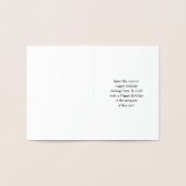 Gouden folie "Gelukkige verjaardag, Jennifer!" Kaa Folie Kaarten (Binnen)