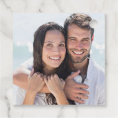 Gouden folie Geometrische groen Elegante bruiloft Bedankjes Labels (Achterkant)