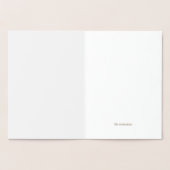 Gouden folie gepersonaliseerde sympathie kaart. folie kaarten (Binnen)