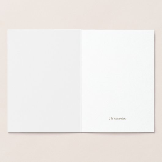 Gouden folie gepersonaliseerde sympathie kaart. folie kaarten (Binnen)