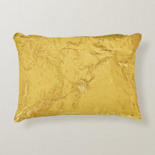 Gouden folie: glanzende Abstracte textuur Accent Kussen