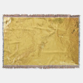 Gouden folie: glanzende Abstracte textuur Deken (Voorkant)