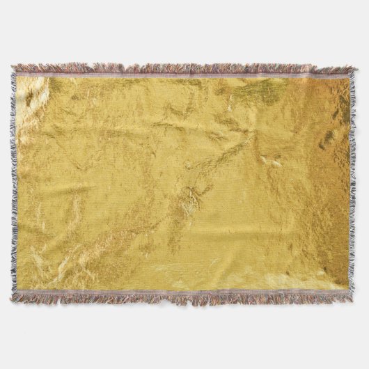 Gouden folie: glanzende Abstracte textuur Deken (Voorkant)