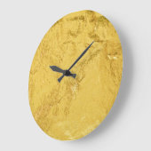Gouden folie: glanzende Abstracte textuur Grote Klok (Hoek)