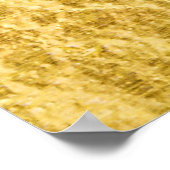 Gouden folie: glanzende Abstracte textuur Poster (Hoek)