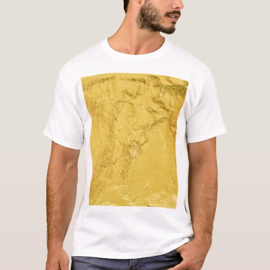 Gouden folie: glanzende Abstracte textuur T-shirt (Voorkant)