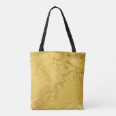 Gouden folie: glanzende Abstracte textuur Tote Bag (Achterkant)
