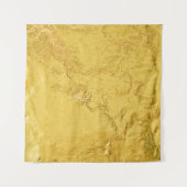 Gouden folie: glanzende Abstracte textuur Wandkleed (Voorkant (horizontaal))