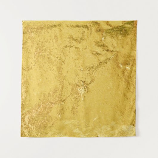Gouden folie: glanzende Abstracte textuur Wandkleed (Voorkant)