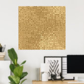 Gouden folie, glitter naadloze textuur. poster (Thuiskantoor)