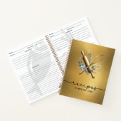 Gouden folie & Gouden Whisk Bakkerij Bakery Bakken Notitieboek (Binnen)