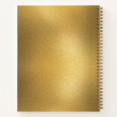 Gouden folie & Gouden Whisk Bakkerij Bakery Bakken Notitieboek (Achterkant)