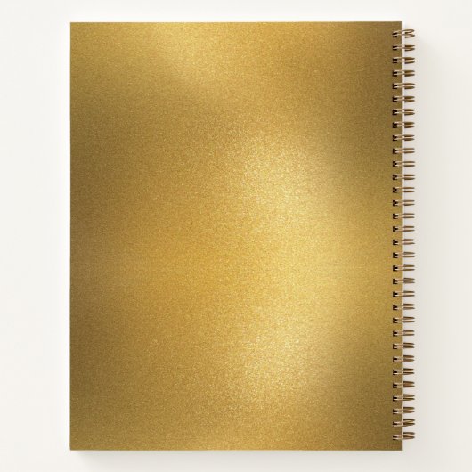 Gouden folie & Gouden Whisk Bakkerij Bakery Bakken Notitieboek (Achterkant)