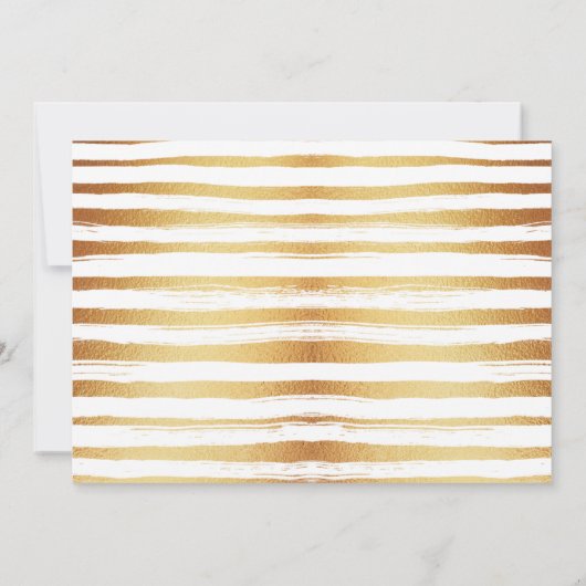 Gouden folie & Groene Palm Leaf Beach bruiloft fot Bedankkaart (Achterkant)