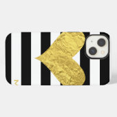 Gouden Folie Hart iPhone Hoesje (Achterkant horizontaal)