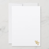 Gouden Folie Harten Kraft Papier Save the Date (Achterkant)