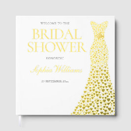 Gouden Folie Hartjurk Bruidsmeisje Goud Gastenboek