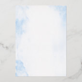 Gouden folie jongen doop folie uitnodiging (Achterkant)