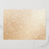 Gouden Folie Jurk Vijftig & Fab 50ste Verjaardagsf Uitnodiging (Achterkant)