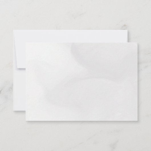 Gouden Folie Kant Nuestra Boda Wedding RSVP Kaart (Achterkant)