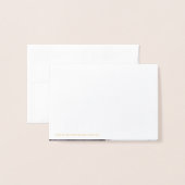 Gouden Folie Kerst Vakantie Monogram Krans Folie Kaarten (Met envelop)