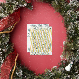 Gouden Folie Kerstkaart Luxe Minimaal Feestdagen Briefkaart