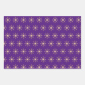 Gouden folie Kerstmis Sneeuwvlok Inpakpapier Vel (Voorkant 3)