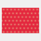 Gouden folie Kerstmis Sneeuwvlok Inpakpapier Vel (Voorkant)