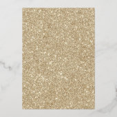 Gouden folie Klassiek Kerstfeest Folie Uitnodiging (Achterkant)