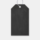 Gouden folie krijtbord bruiloft cadeaulabel (Achterkant)