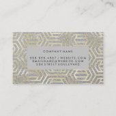 Gouden folie luxe patroon visitekaartje (Achterkant)