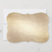 Gouden folie Modern Bold Cross doopsel Religieus Kaart (Achterkant)